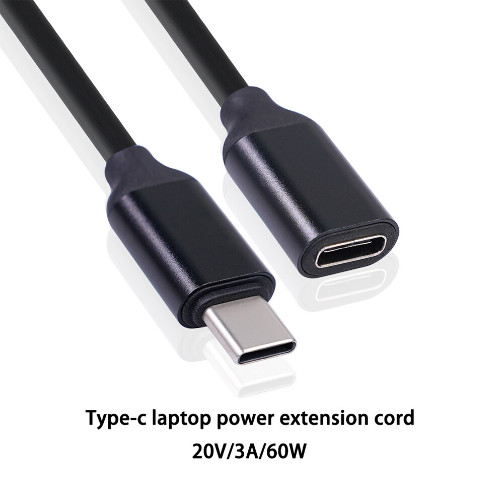 USB Type C Extension Cable Male to Female 3A PD Fast Charging Sync Extender Cord Computer Accessory