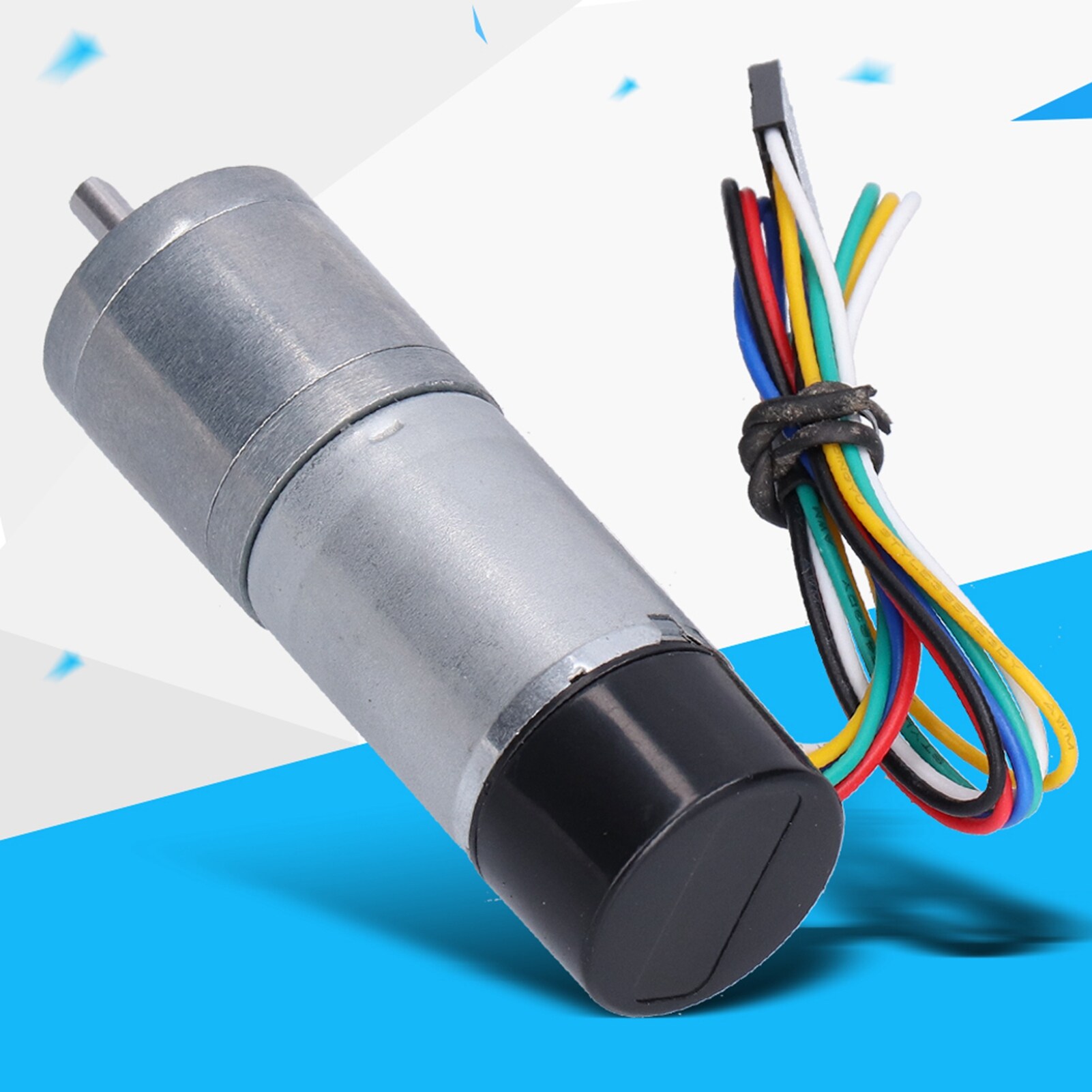 Geared Motor, Encoder Motors Adjustable for Robots for Smart Car for Home Appliances