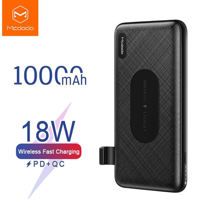 Mcdodo Mc 7610 18w Pd Qc Wireless Fast Changing 10000mah Power Bank Lazada