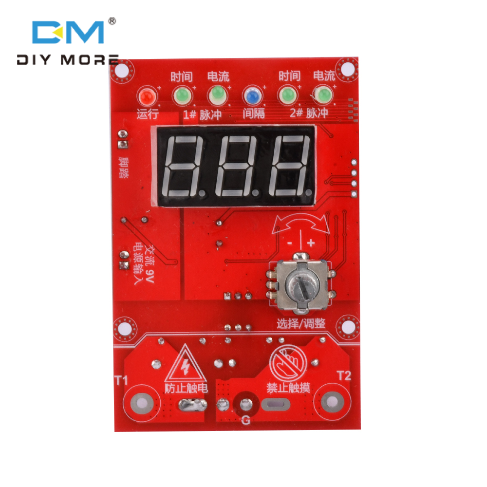 diymore Bộ Điều Khiển Máy Hàn Điểm Mô-đun Điều Khiển Thời Gian Máy Hàn Điểm Bảng Điều Khiển Hiển Thị Kỹ Thuật Số 9-12VAC