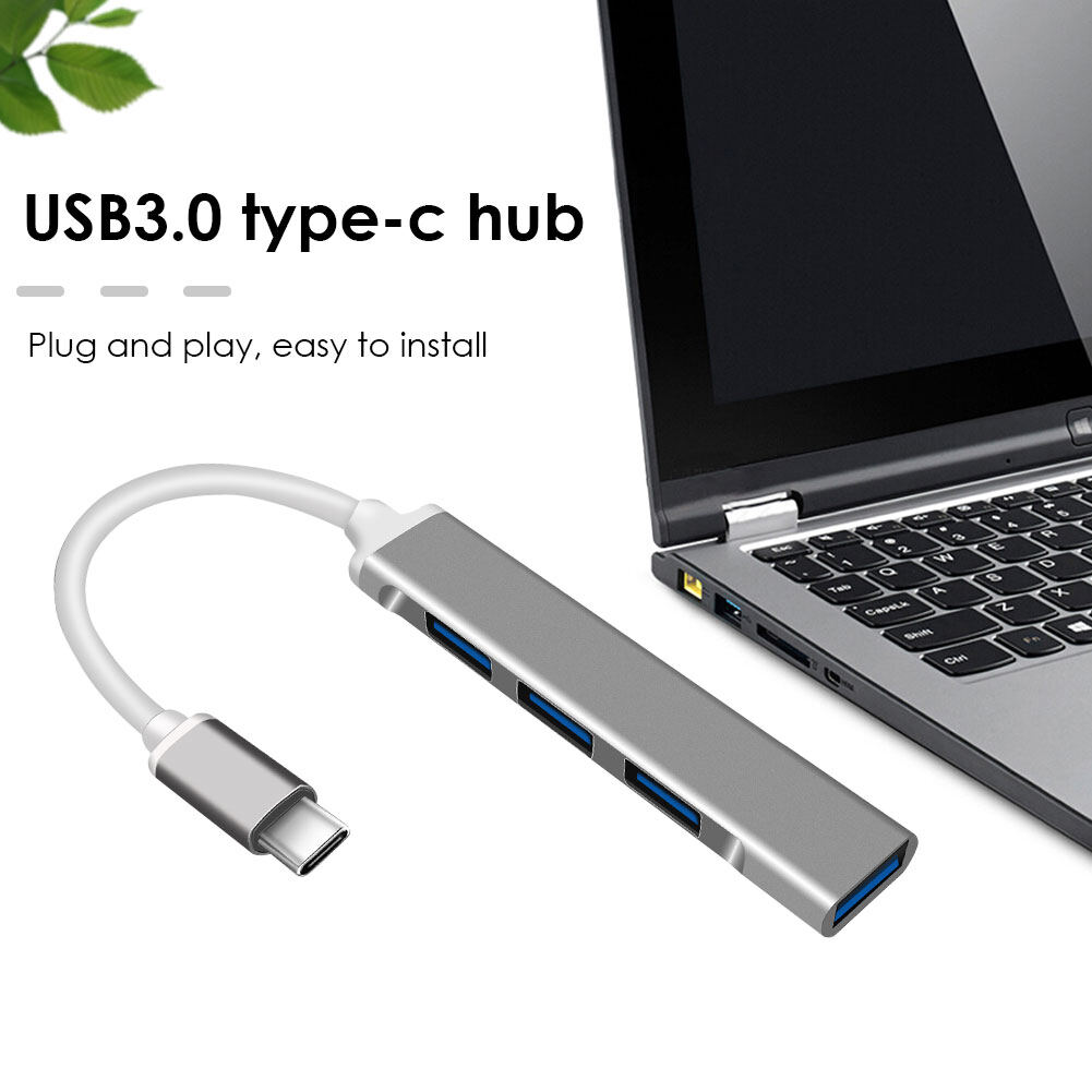 Professional USB C HUB 3.0 Type C 4 Port Multi Splitter Adapter USB 3.0 USB-C Hub Adapter