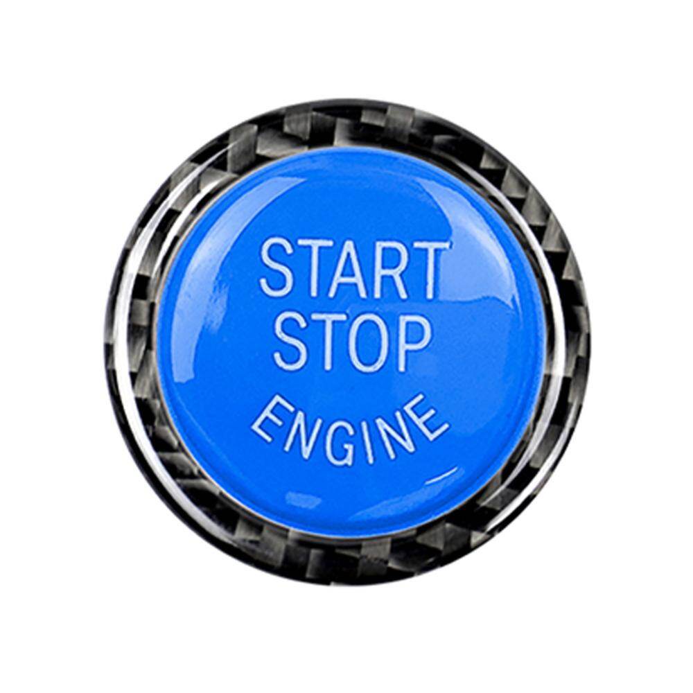 For BMW E90 E91 E92 E93 320i Car Engine Start Stop Button Replace Cover Trim Sticker Carbon Fiber Switch Car Styling Accessories