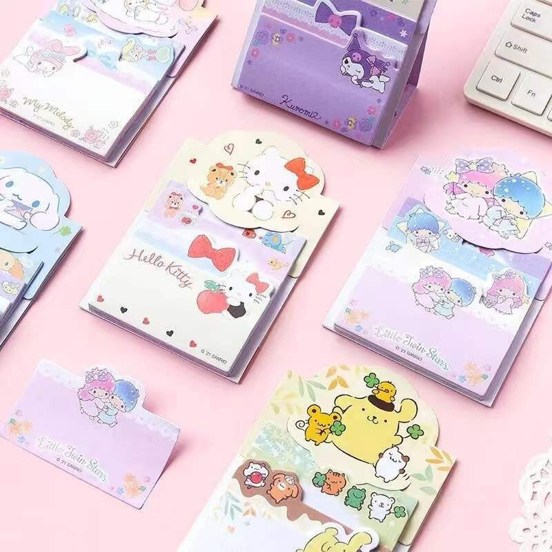 [Colorfulhome]Ready Stock 40 Sheets Sanrio Post-it Notes Sanrio Sticky Note Cute Sticky Notes Paper Paper Creative Tear Off Memo Message Reminder Note Pad Stationery Gifts