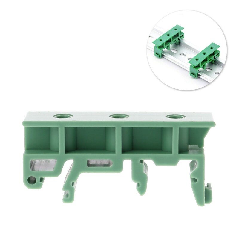 PCB 35mm DIN Rail Mounting Adapter Circuit Board Bracket Holder for Carrier Clip