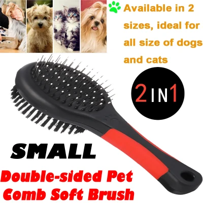 Double-sided Long Short Hair Dog Cats Comb Puppy Pet Fur Grooming Shedding Brush