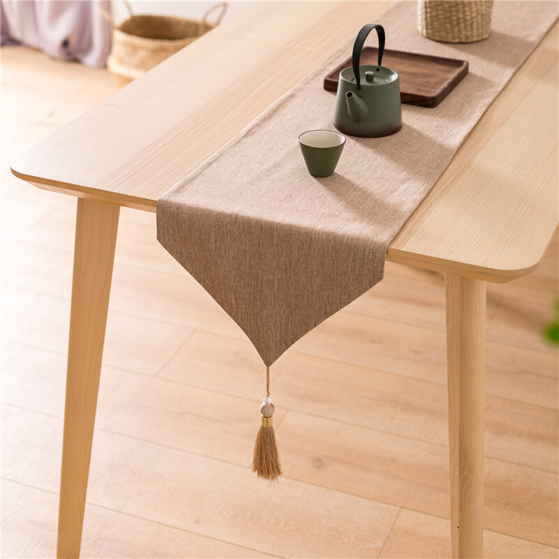 Thợ Săn Trong Mơ, Khăn Trải Bàn Đơn Giản Khăn Trải Bàn Cà Phê Trà Bằng Cotton Nhiều Màu Trang Trí Tua Rua Khăn Trải Tủ Trang Trí Đám Cưới Nhiều Màu