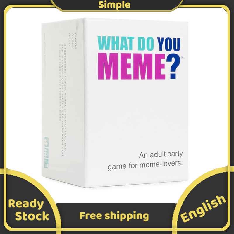 What do you meme? board game party family drinking truth deep fun relationship 18+ up board game