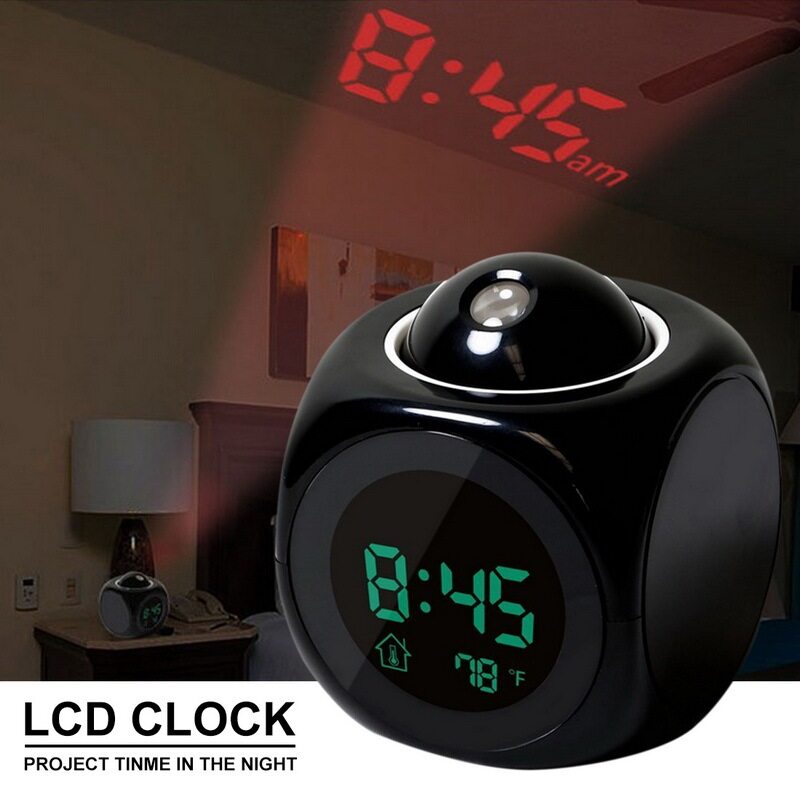 Đồng Hồ Báo Thức Hình Lập Phương Chiếu Kỹ Thuật Số Mini Bán Chạy Nhất 2021 Zogift Thông Minh Kỹ Thuật Số Máy Chiếu, Nói Chuyện Đồng Hồ Báo Thức bán chạy