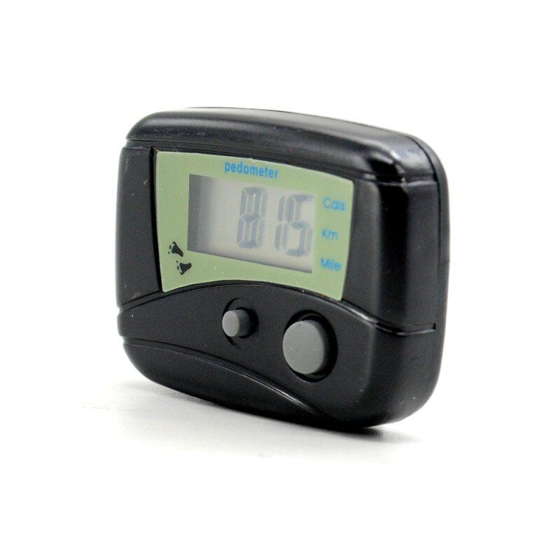 Đen Đa Chức Năng Màn Hình LCD Điện Tử Kỹ Thuật Số Run Run Bước Pedometer Bộ Đếm Calo Đi Bộ Khoảng Cách Clip-On