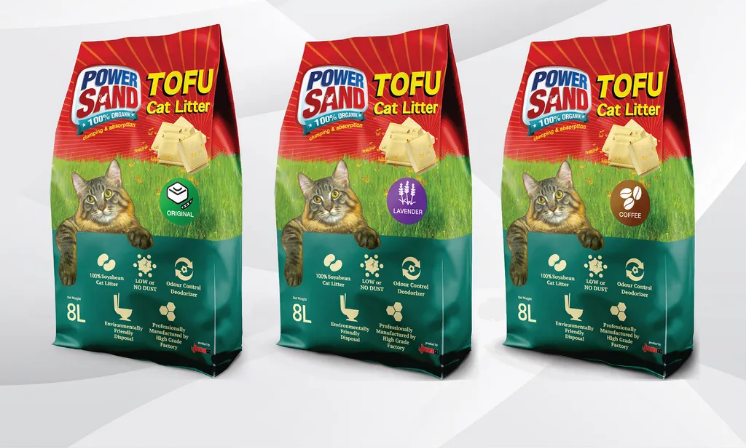 powersand tofu cat litter