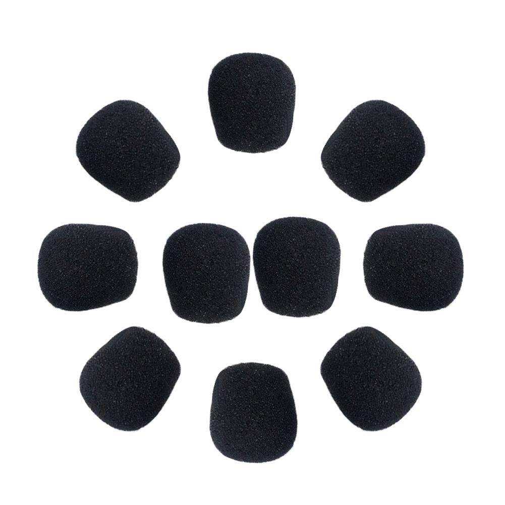10pcs 25mm Soft Elastic Sponge Microphone Head Cover for Headset Sleeve Mic