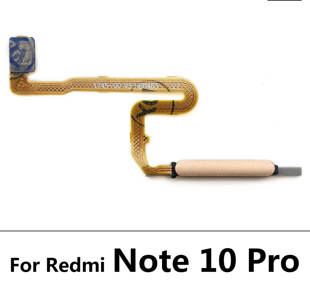 Nút home vân tay đơn phím trở về cảm biến Cáp dẻo cho Xiaomi Redmi Note 10 Pro Máy quét dấu vân tay