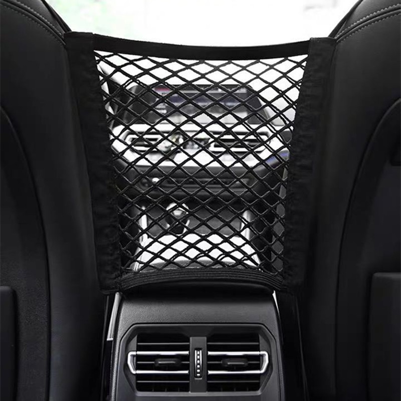 [HOT W] Car Styling Storage Elastic Net Mesh Seats Net Pocket Storage Bag Storage Net Auto Safe Driving Prevent Child Interference