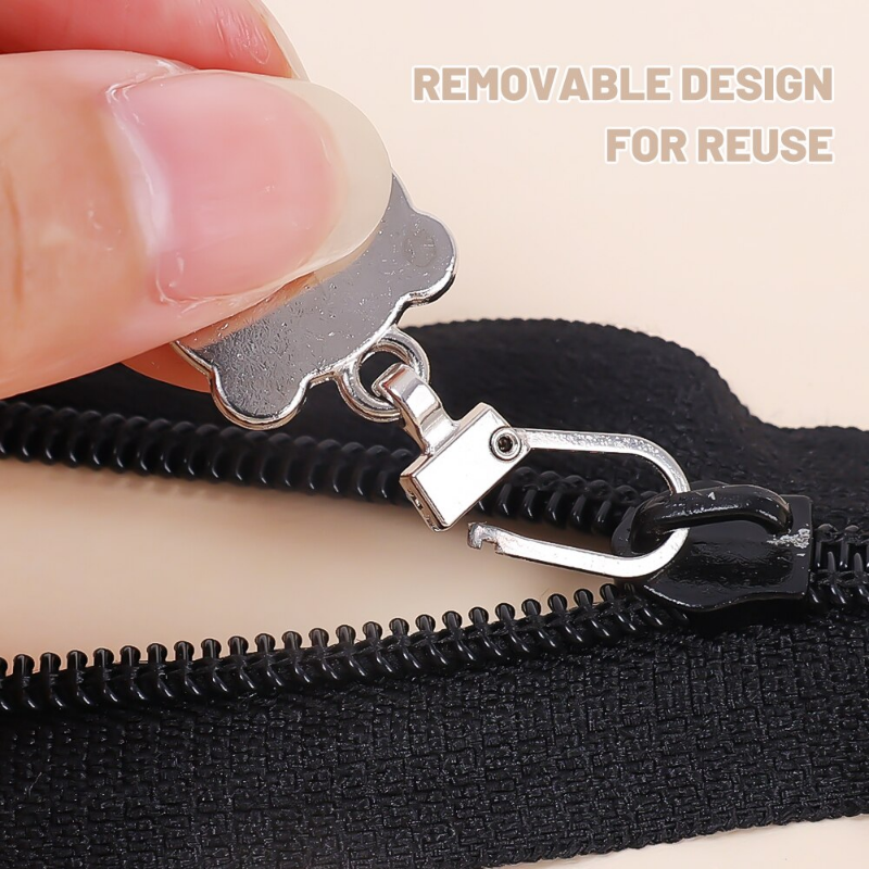 5pcs Small Bear Head Detachable Zipper Puller Replacement Tab Zipper Sliders Head Repair Kit Suitcases Luggage Backpacks Handbags Accessories