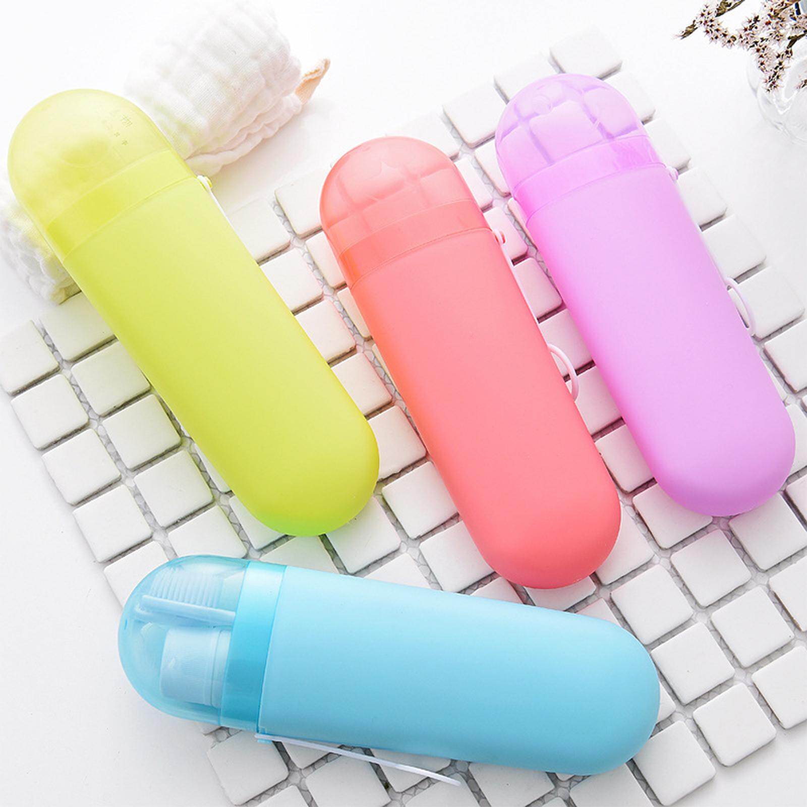 Blesiya Travel Toothbrush Case Durable Dustproof Transparent Cover for Toothpaste