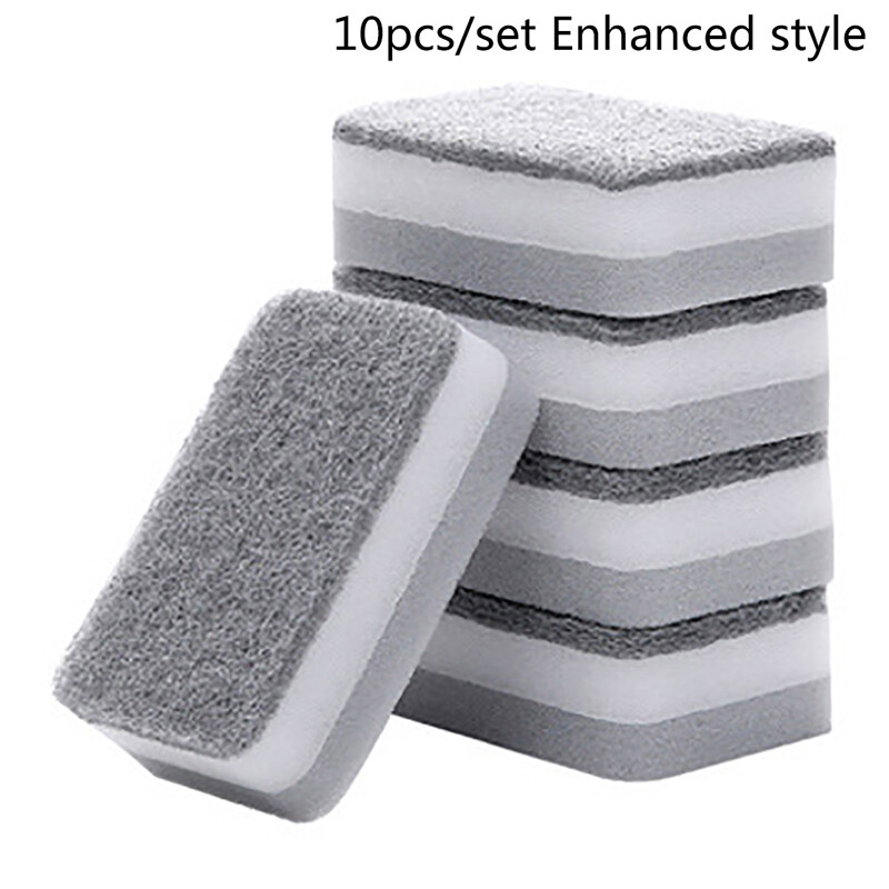 Greenwind 10pcs Home Kitchen Dishwashing Sponge Cleaning Pad Sponge Cloth Scouring Pad