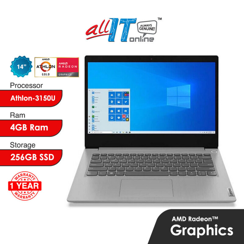 Lenovo Ideapad 3 14ADA05 81W0002FMJ / 81W0002GMJ 14 Laptop (Athlon Gold 3150U,4GB,256GB SSD,ATI,W10H) Malaysia