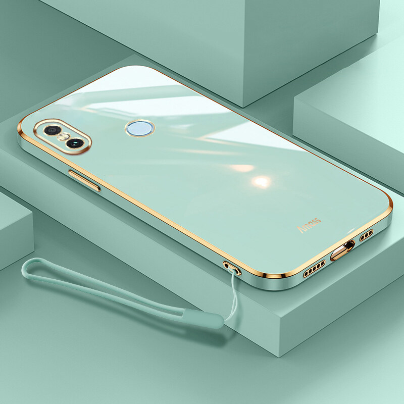 YBD Plating phone Case For Xiaomi Redmi Note 5 Casing Precise Camera Protection cases Luxury Straight Edge Cover