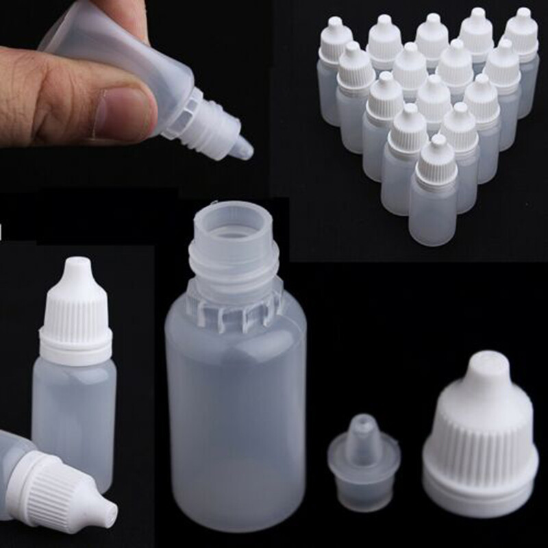 Bokali 50 cái 10ml Protable nhựa rỗng có thể bóp lọ có ống nhỏ giọt Thuốc nhỏ mắt