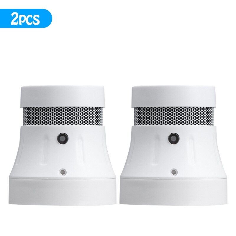 E Life Smart Store Zigbee Tuya Smart Smoke Detector Alarm Fire Protection 85db Smoke Sensor Home Security Smart Life App Push Remote Alarm Sensitive Smoke Detection And High-pitched Alarm