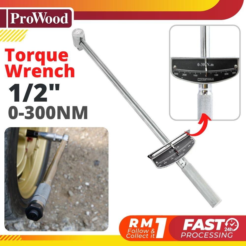 PROWOOD Torque Wrench 1/2 Pointer Type Torque Spanner Tork Wrench ...