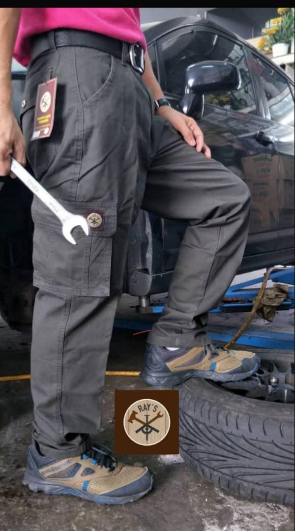 80%-90% Cotton ] Men's Cargo Pant (Blue 
