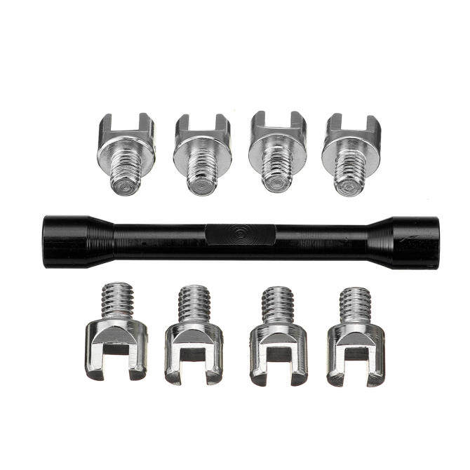 9pc Motorcycle Repair Tool Spoke Wrench Spanner Set 5.46.8mm Motorbike