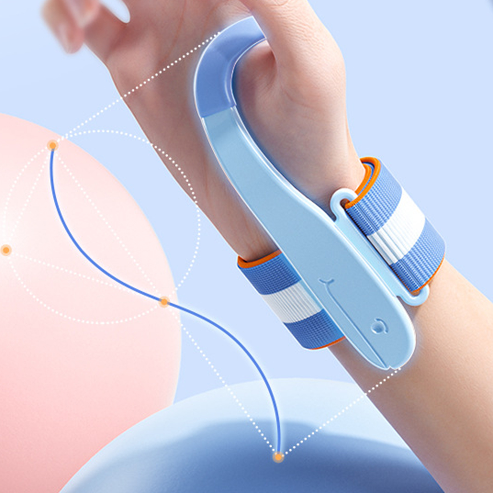 Blesiya tư thế viết chỉnh hỗ trợ cổ tay cung cấp chữ viết tay băng đeo cổ tay màu xanh
