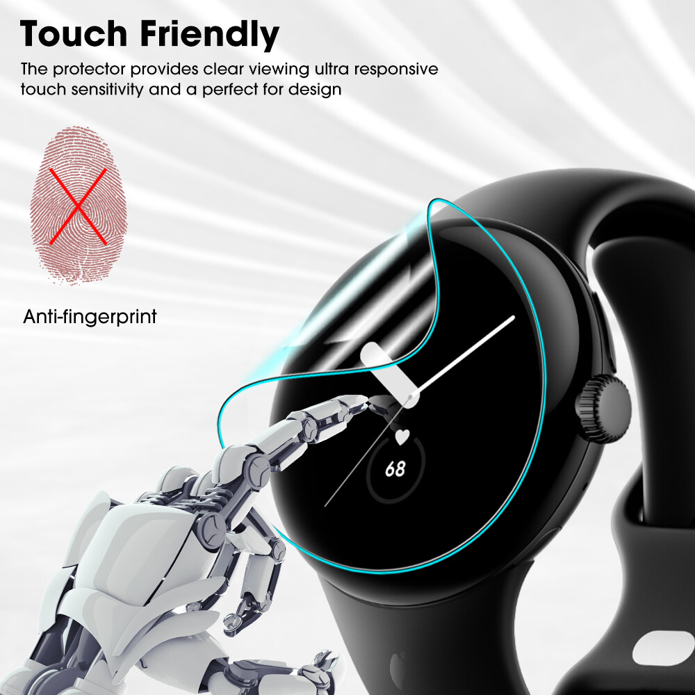Hydrogel Protective FilmGoogle Pixel Watch2 Full Cover Screen Protector for Google Pixel Watch2 Not Glass Screen Protectors