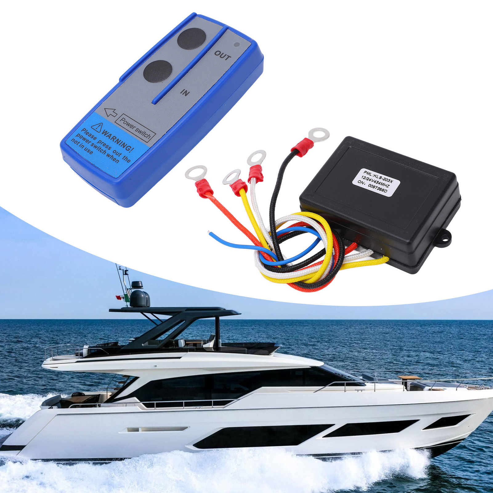 Tời không dây điều khiển từ xa, tời điện điều khiển 75 feet khoảng cách tiết kiệm năng lượng cho xe Xe Tải xe ATV SUV