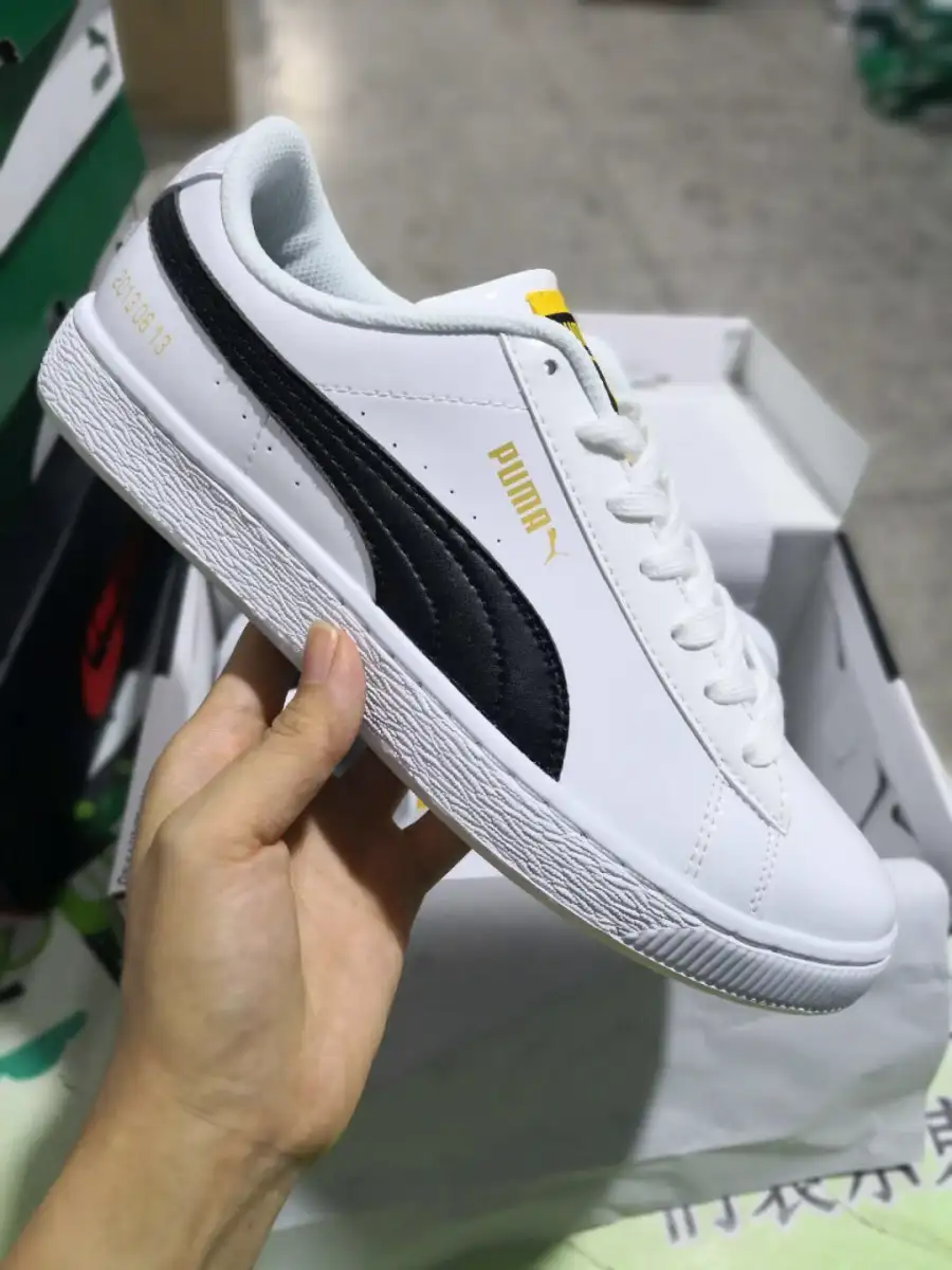 puma bts basket patent sneakers