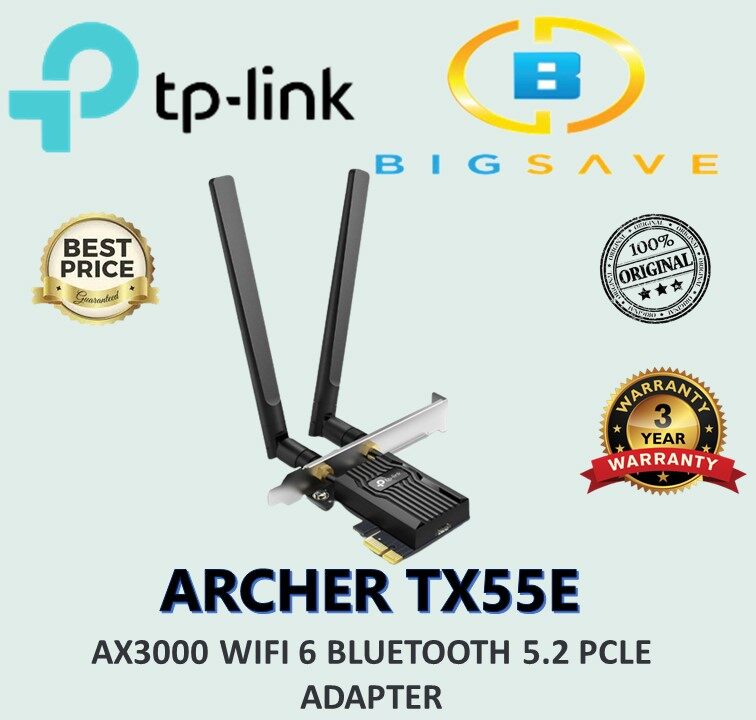 TPLINK ARCHER TX55E AX3000 WIFI 6 BLUETOOTH ADAPTER Lazada