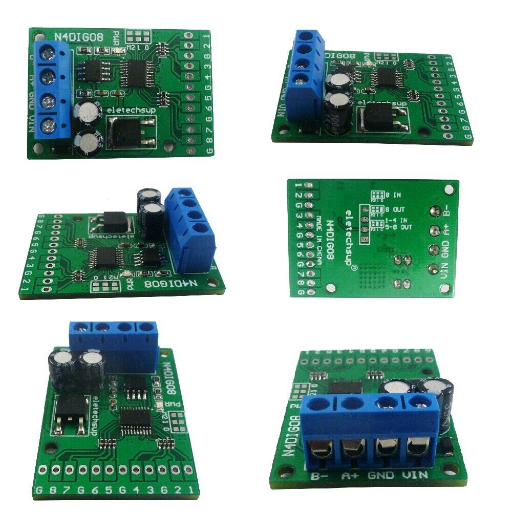 8CH đầu vào/Đầu ra công tắc kỹ thuật số TTL lvttl CMOS RS485 IO mô-đun điều khiển cho Arduino cho UNO Mega Nano STM32 AVR PIC