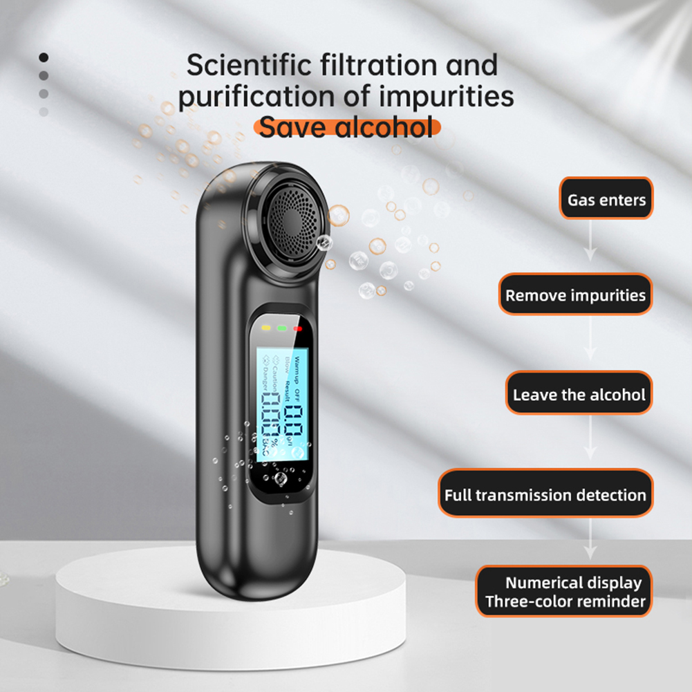 Professional Digital Breath Tester Non-contact Portable Alcohol Detector