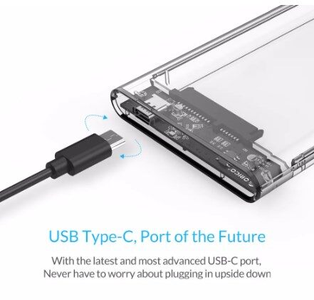 Orico transparent hdd case sata to usb 3.0 hard drive case external 2.5'' hdd enclosure for hdd ssd disk case box support uasp