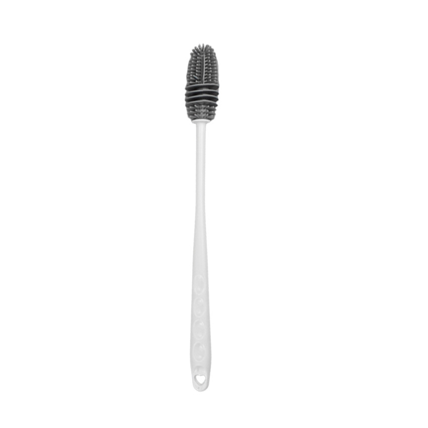Silicone Bottle Brush, Bottle Cleaning Brush with 13" Long Handle Water Bottles Cleaner, Cleaner Brush for Hydro Flask,Glassware,Vacuum Sports Bottle Vases,Water Bottle Cleaner Brushes