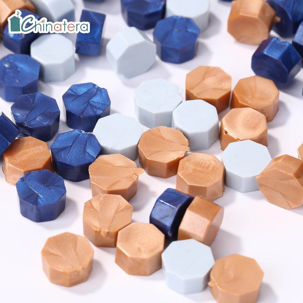 [Chinatera] 100pcs Vintage Octagonal Sealing Wax Beads for DIY Crafts Envelope Wedding Postcard Making Tools Ancient Lacquer Wax Seal Stamp Tablet Pill