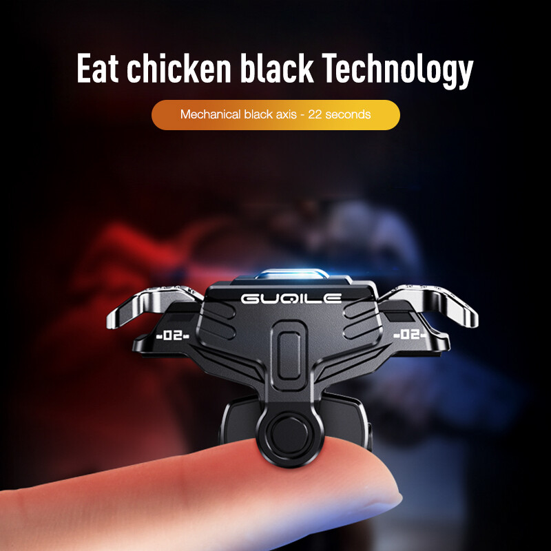 [Matel Nâng Cấp] DAMILE Cần Điều Khiển Kích Hoạt Chơi Game Di Động Cho Tay Cầm Chơi Game PUBG Mobile Nút Bắn Bộ Điều Khiển Trò Chơi Di Động Vật Lý L1R1 Nút Nhắm Tay Cầm Chơi Game PUBG Fortnite Rules Of Survival GT02