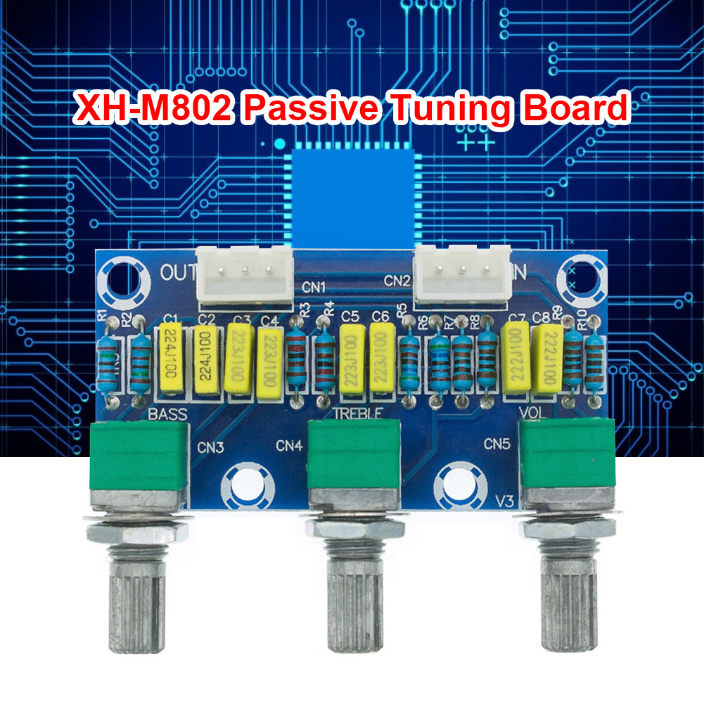 Professional Passive Preamplifier Tone Board HiFi Treble Bass Volume Control Module