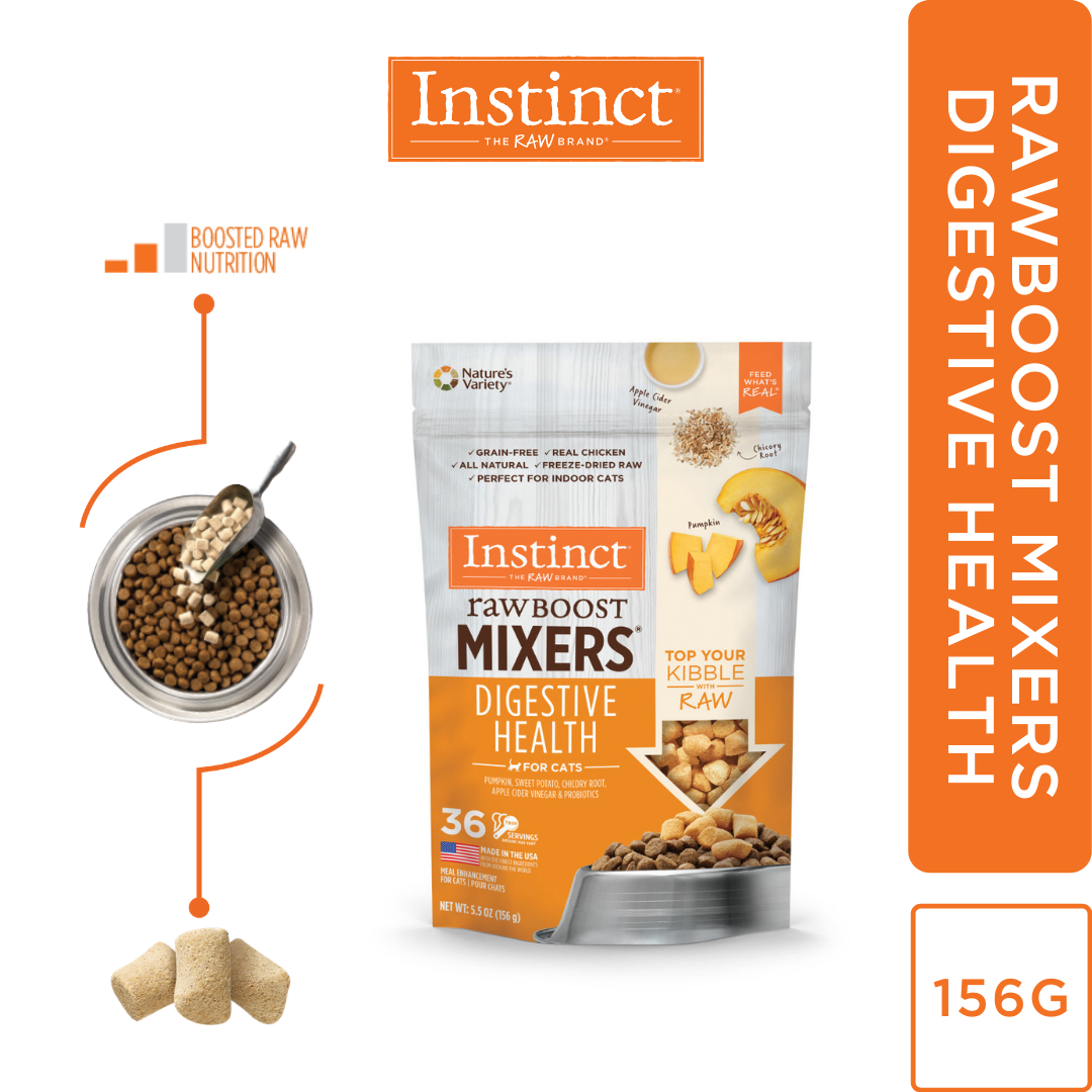 instinct raw boost mixers digestive health cat