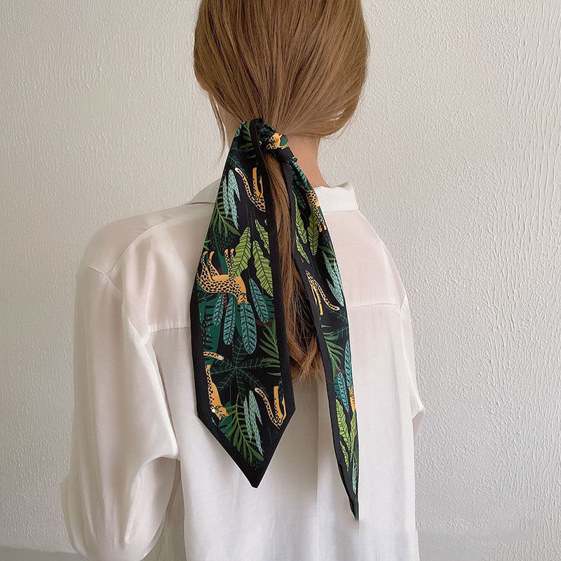 Vintage polka dot silk headband
