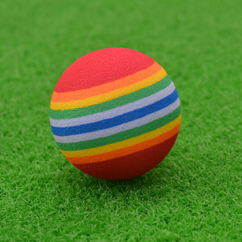 50pcs Golf Balls Practice Sponge Foam Rainbow
