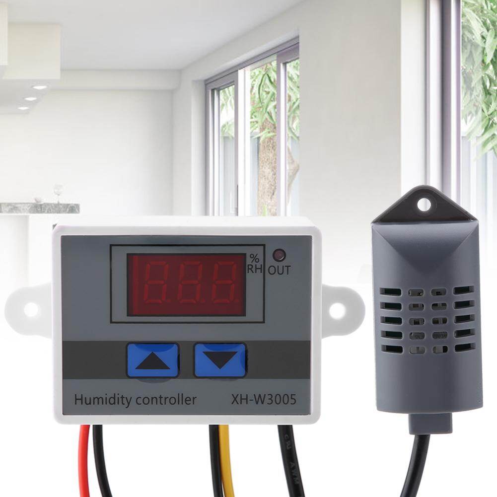 chasoee【kho hiện tại】Bộ Điều Khiển Công Tắc Đo Độ Ẩm Kỹ Thuật Số XH-W3005 Cảm Biến Độ Ẩm 0-99% RH 12/24/220V 12V