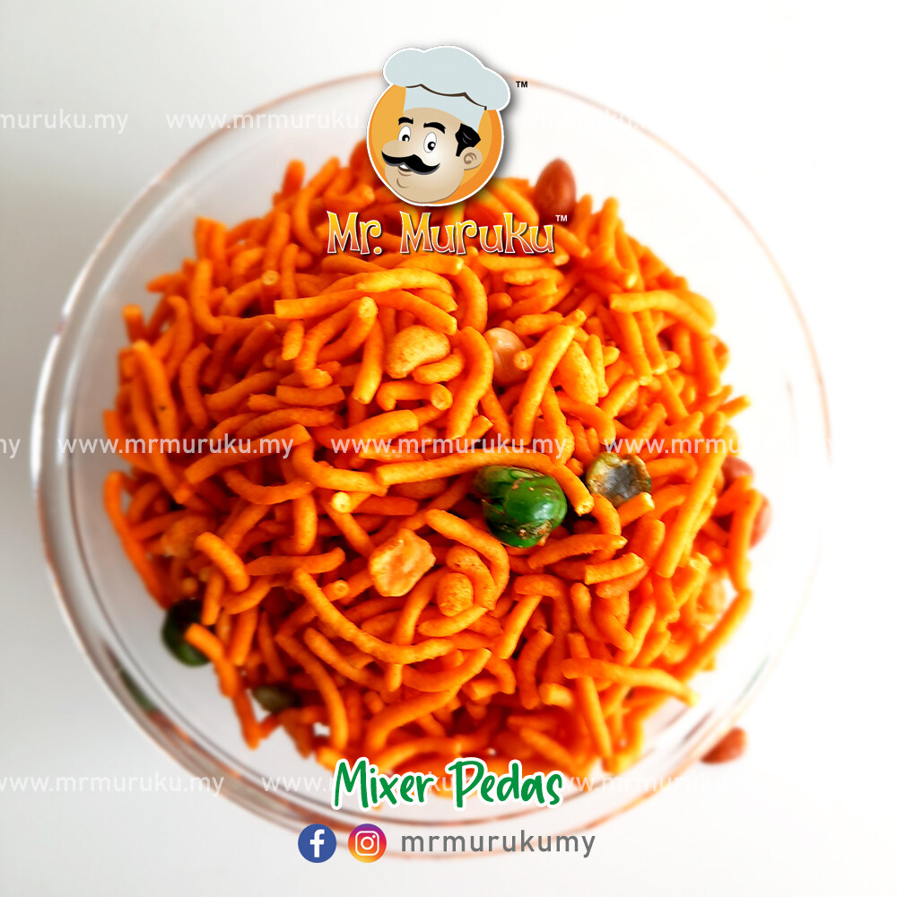 Mr. Muruku's Mixer Pedas Murukku (spicy Mixer Murukku) 