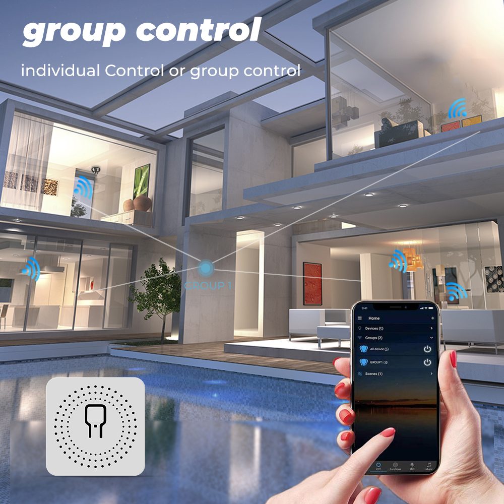 16A Mini Wifi Thông Minh Công Tắc Tự Làm Hỗ Trợ Điều Khiển 2 Chiều, Mô-đun Tự Động Hóa Gia Đình Thông Minh, Hoạt Động Với Alexa Google Home Cuộc Sống Thông Minh App