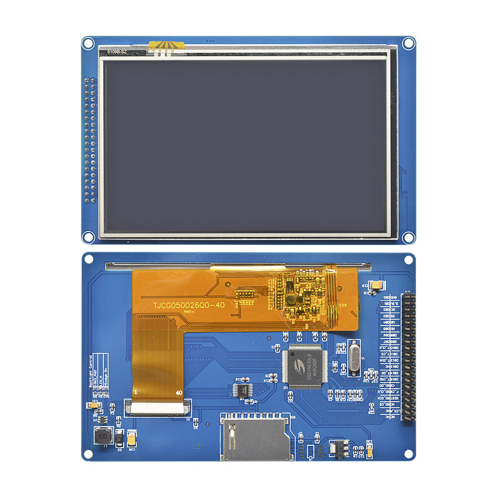Seasboat 5.0 inch 5.0 tft ssd1963 lcd module display with touch panel sd card 800x480