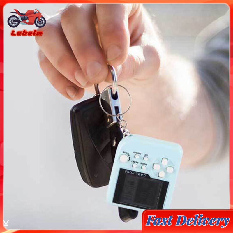 Lebalm【Ready Stock】Mini Handheld Electronic Game Toy Multicolor Cute Key Chain Pendant Nostalgic Toy