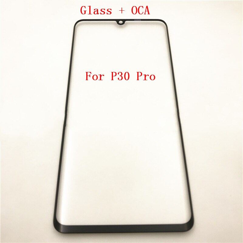 P30pro outer screen for huawei p30 p40 pro plus p50 front touch panel lcd display out glass cover lens repair replace parts
