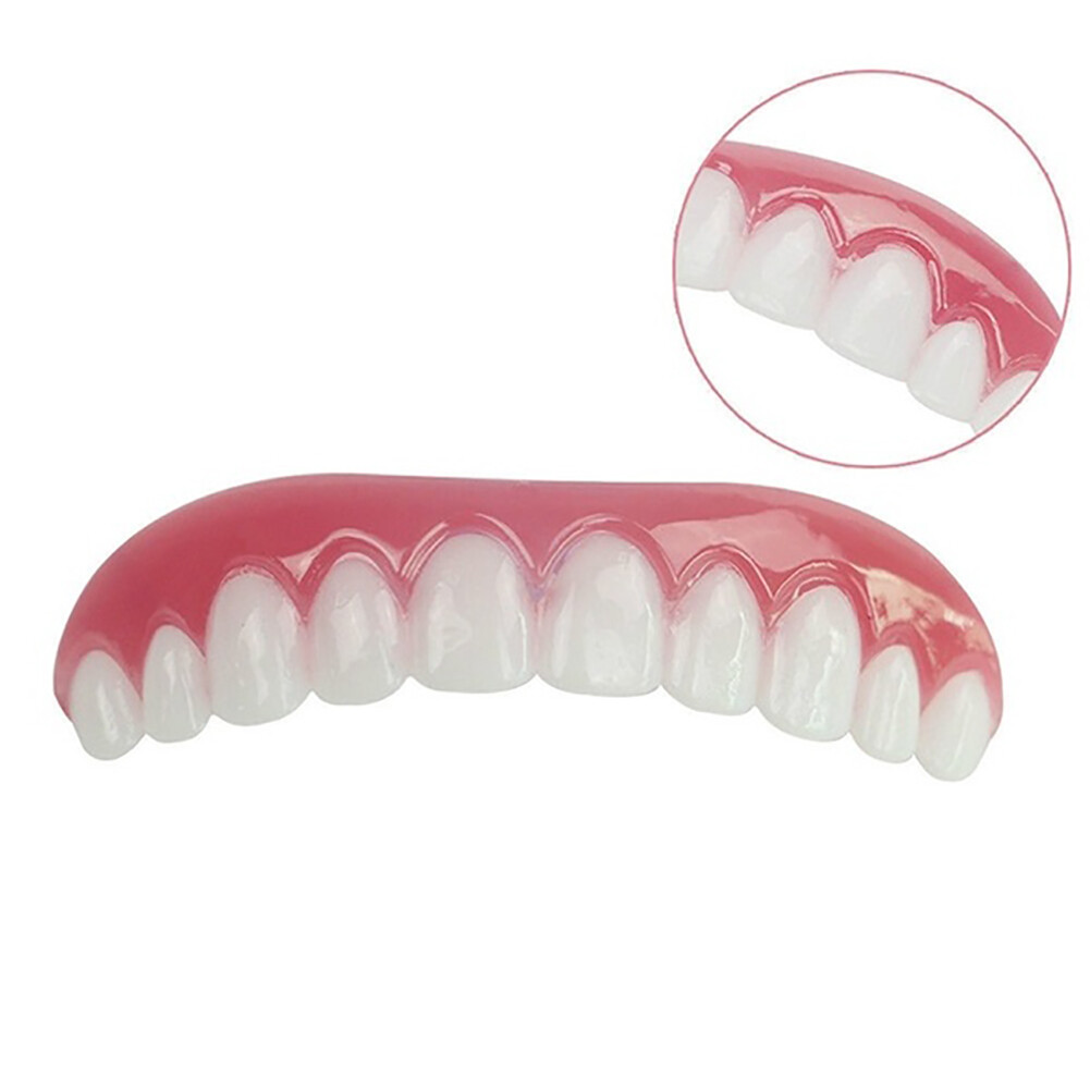 Silicone Nụ Cười Mỹ Phẩm Răng Chụp Trên Phía Trên An Toàn Flex Nha Khoa Veneers