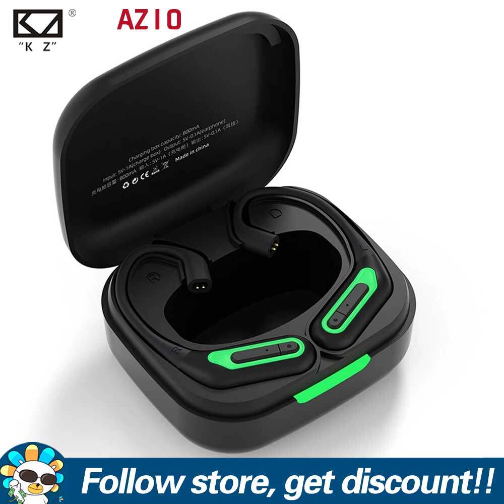 KZ AZ10 Wireless Earphone Replacement Module Upgrade Bluetooth 5.2 HiFi Lossless Earhook Noise Cancellation Professional Sports Headset Replaced Cable Three Frequency Balanced Super Sound Field Gaming Headset Hook For KZ ZSN Pro ZEX Pro DQ6 ZAS